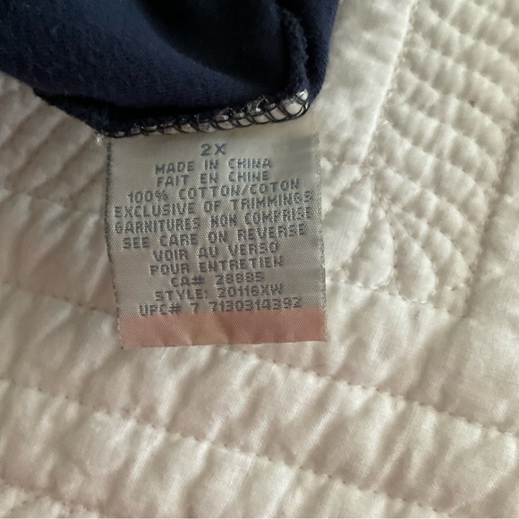 PENMAN’S PLUS, NAVY BLUE EMBROIDERED T- SHIRT, SIZE 2X - Picture 9 of 9